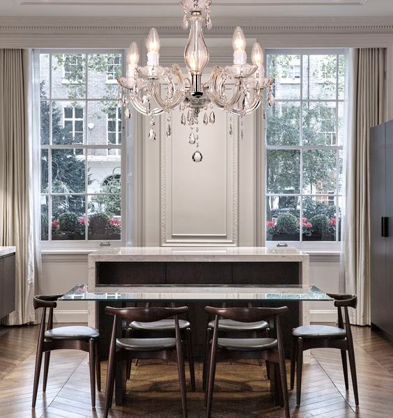 La Spezia 5-Light Acrylic Chandelier Light in Clear - LL002CH005C
